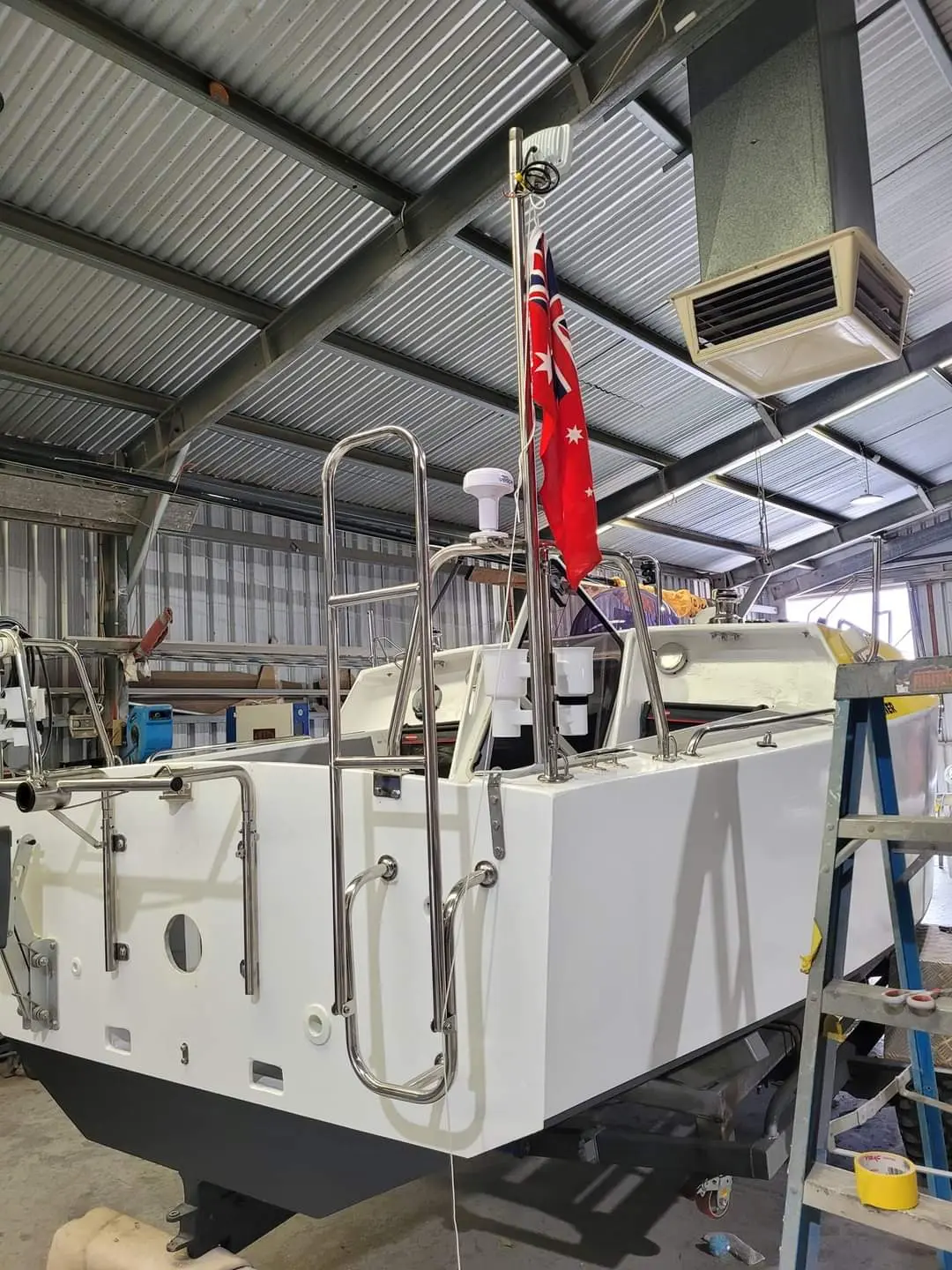 Sturdy frame construction designed specifically for small offshore sailboats