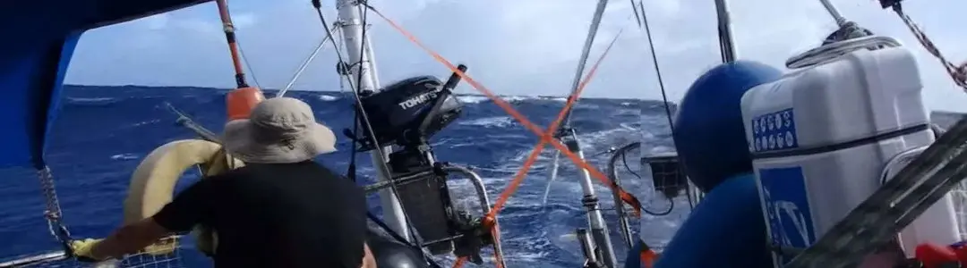 South Atlantic windvane operating offshore