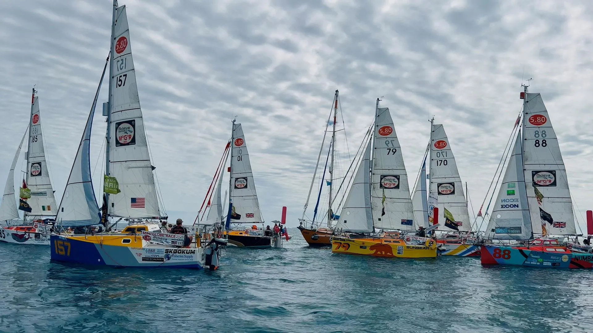 South Atlantic S 301 competing in the McIntyre Mini Globe Race aboard a Class Globe 5.80